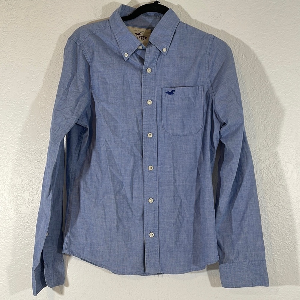 HOLLISTER Men’s Button Front Closure Long Sleeve Shirt Size Small